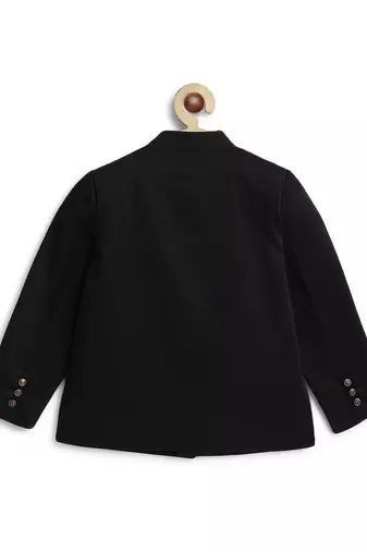 Black cotton bandhgala