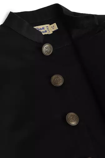 Black cotton bandhgala