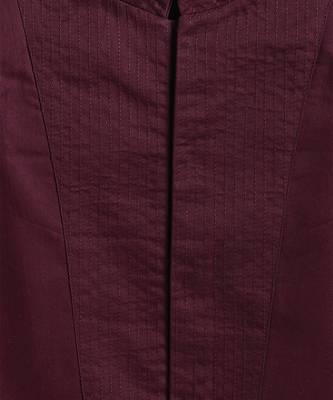 Maroon cotton bandhgala 4
