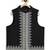 Black embroidered cotton nehru jacket