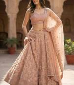 Blush Pink Bridal Lehenga Set