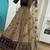 Dark Brown Velvet Sequins & Dori Work All Over Front & Back Lehenga Set