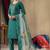 Rama green roman silk thread embroidered designer salwar suit