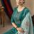 Rama green roman silk thread embroidered designer salwar suit