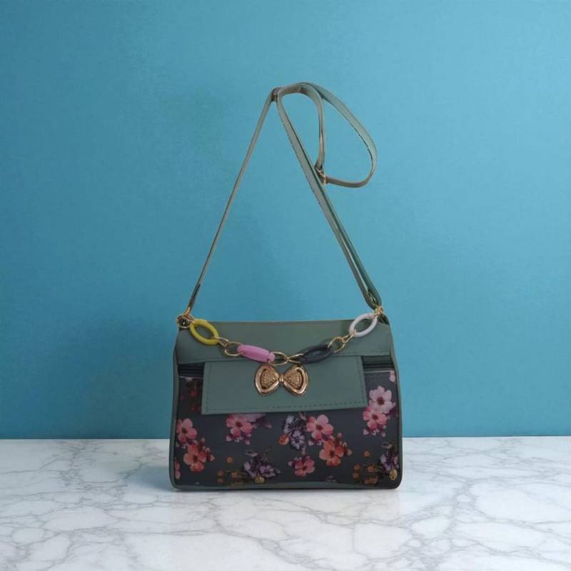 Trendy Women Fabric Sling Bag Floral Pattern Crossbody Side Purse for Girls & Ladies (Multicolor)