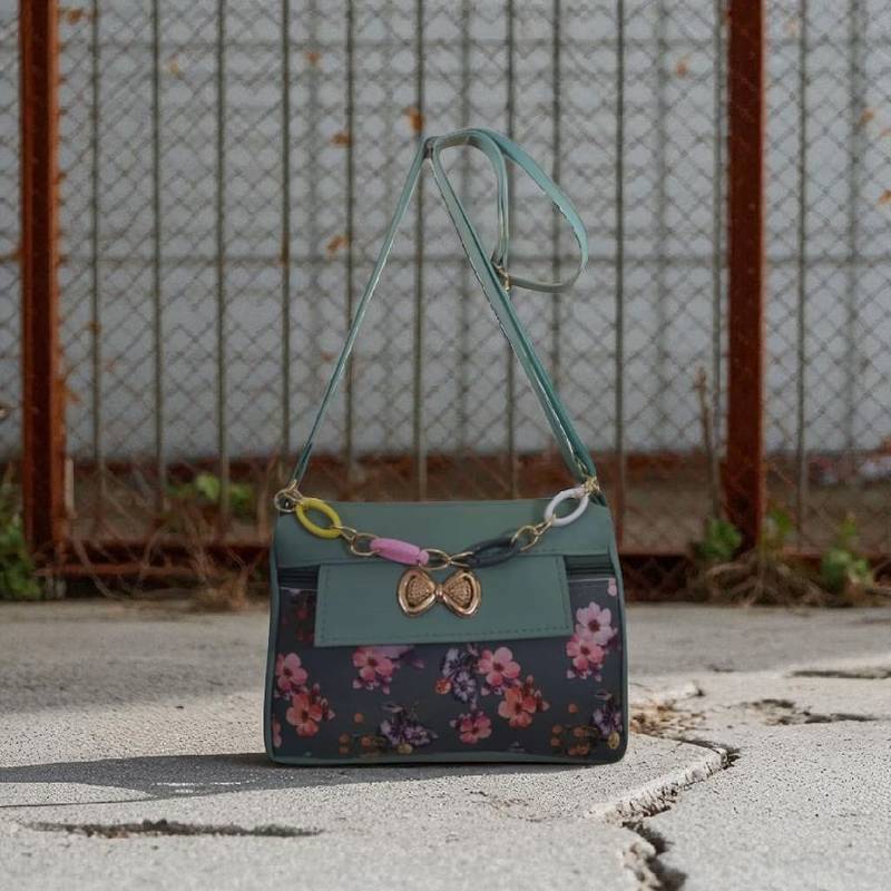 Women Casual Fabric Sling Bag Floral Design Crossbody Side Bag for Girls  