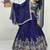 blue art_silk embroidered lehenga choli with dupatta