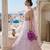 light-lavender satin embroidered lehenga choli with dupatta
