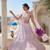 light-lavender satin embroidered lehenga choli with dupatta