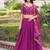 pink art_silk plain lehenga choli with dupatta