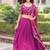 pink art_silk plain lehenga choli with dupatta