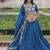 royal-blue art_silk embroidered lehenga choli with dupatta