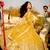 yellow georgette embroidered lehenga choli with dupatta