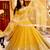 yellow georgette embroidered lehenga choli with dupatta