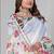 white floral linen cotton digital print saree
