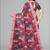multicolour  linen floral digital print saree (multi)