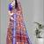 multicolour linen  digital print saree (multi)