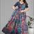 multicolour  linen digital print saree (multi)