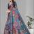 multicolour  linen digital print saree (multi)