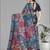 multicolour  linen digital print saree (multi)