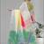 multicolour  linen  digital print saree