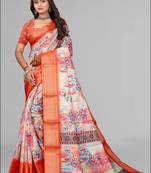 dola digital floral print saree