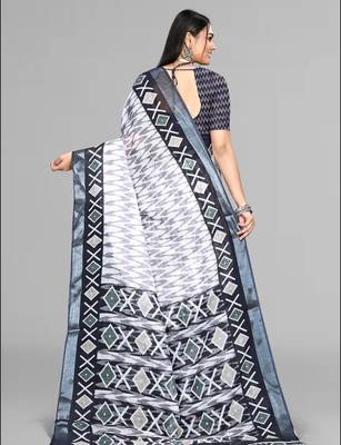 multicolour abstract digitalprint saree 5