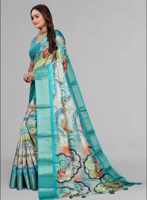 dola digital floral print saree 3