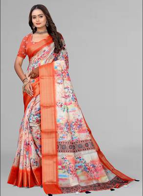 dola digital floral print saree 2