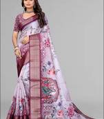 dola digital floral print saree