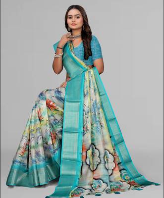 dola digital floral print saree 4