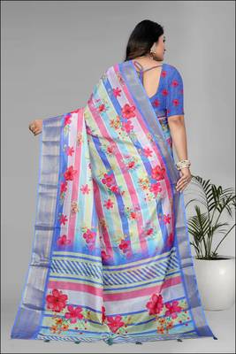 dola digital floral print saree 5