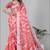 pink floral linen cotton digital print saree (pink)