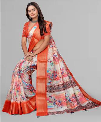dola digital floral print saree 4