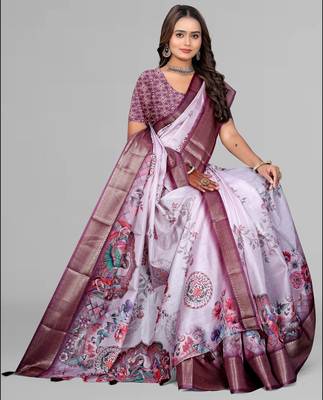 dola digital floral print saree 4