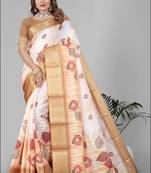 dola digital floral print saree