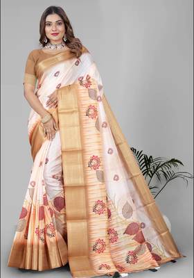 dola digital floral print saree 2
