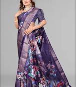 dola digital floral print saree