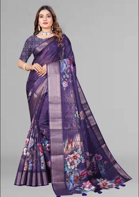 dola digital floral print saree 3