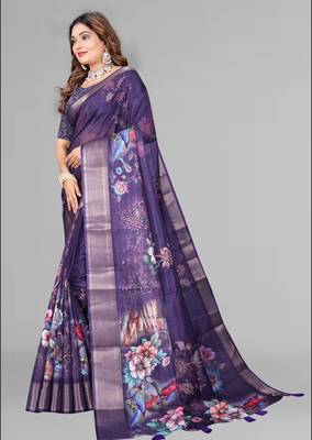 dola digital floral print saree 4
