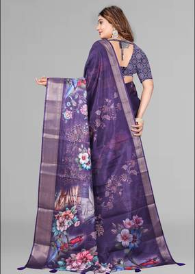 dola digital floral print saree 5