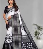 dola digital floral print saree