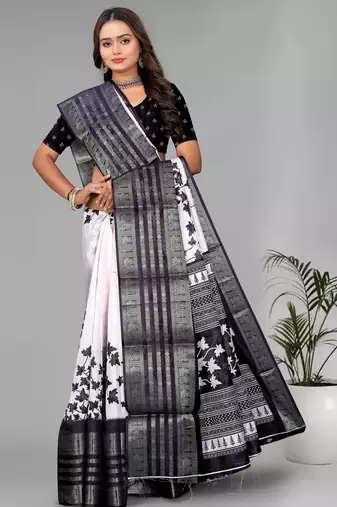 dola digital floral print saree