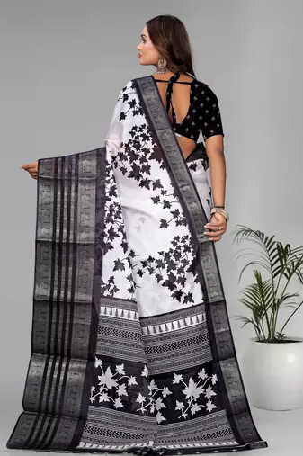 dola digital floral print saree