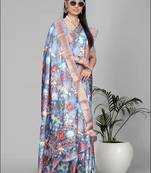 dola digital floral print saree