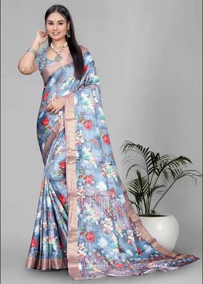 dola digital floral print saree 3