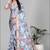 dola digital floral print saree
