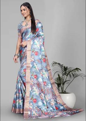 dola digital floral print saree 4