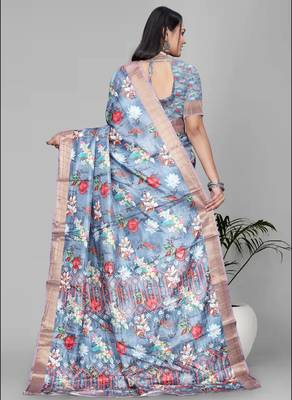 dola digital floral print saree 5