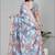 dola digital floral print saree